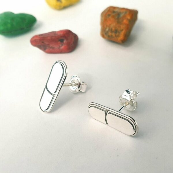 Cercei Pastila – Argint 925 – inchidere surub