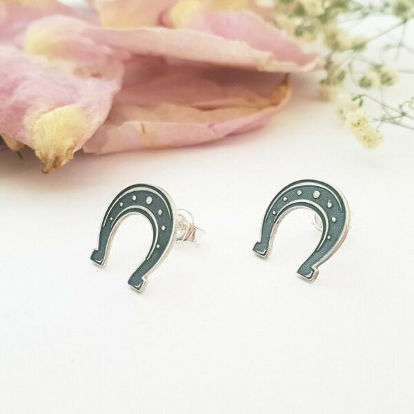 Cercei personalizati – Potcoava norocoasa – Argint 925 – inchidere surub