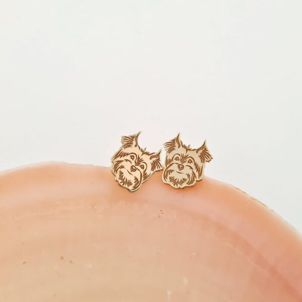 Cercei Yorkshire – Aur Galben 14K – inchidere surub