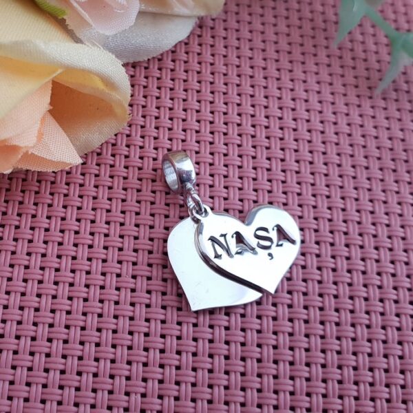 Charm Nasa – Argint , cristal Swarovski