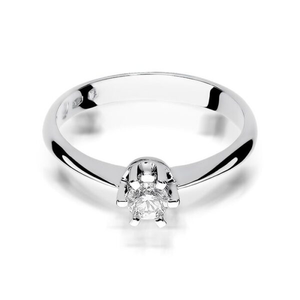 Inel colectia Luxury Aur Galben/Alb 14K cu Diamant 0.23ct
