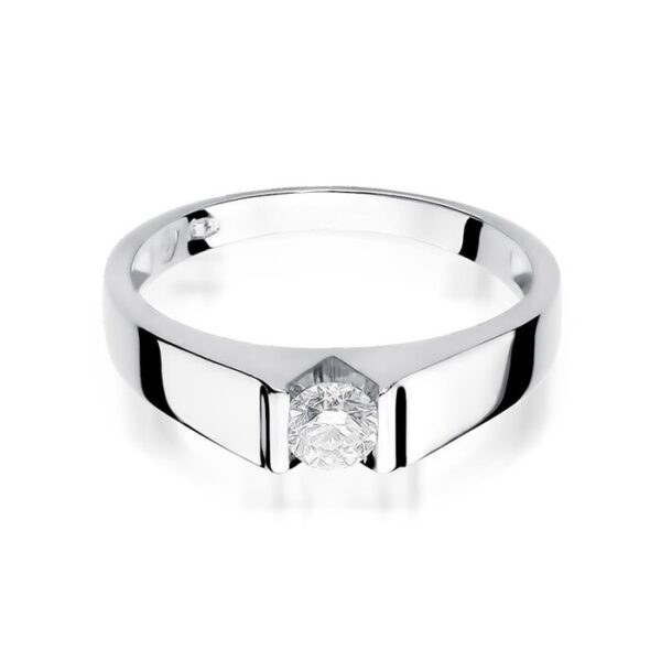 Inel colectia Luxury Aur Galben/Alb 14K cu Diamant 0.30ct