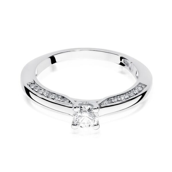 Inel colectia Luxury Aur Galben/Alb 14K cu Diamant 0,44ct