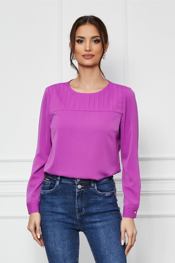 Bluza Azura mov vaporoasa