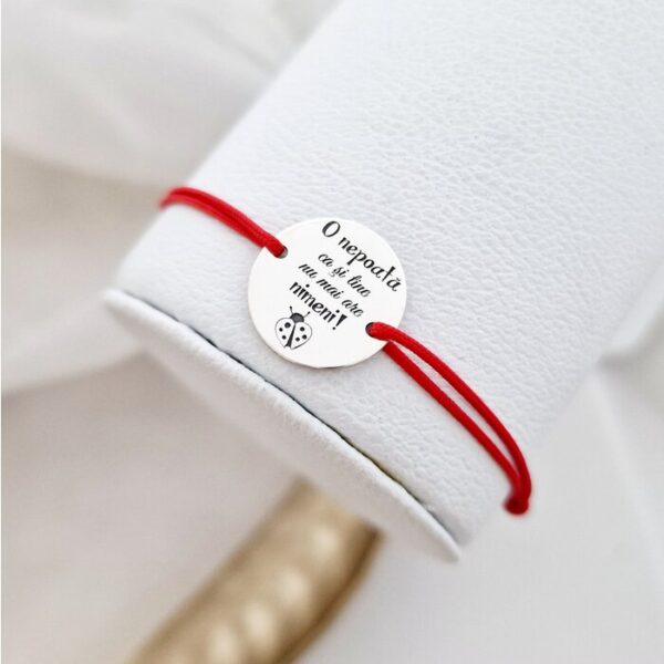 Bratara Nepoata – Cum nu mai are nimeni – Argint 925 – Snur reglabil