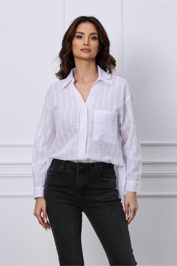 Camasa Corina alba cu broderie