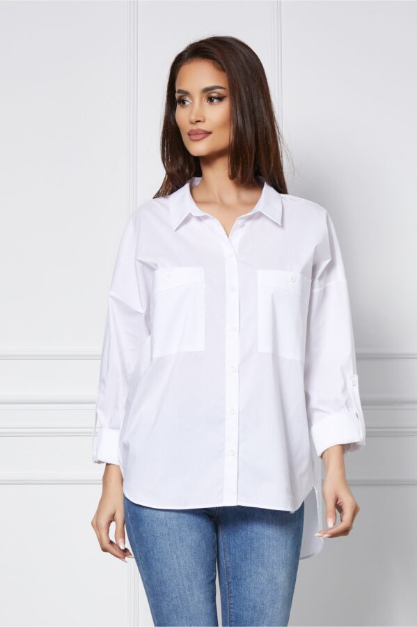 Camasa Laura alba oversize