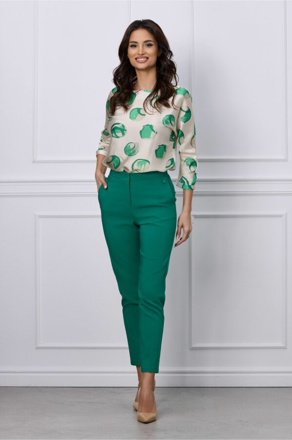 Pantaloni Callisto office verzi