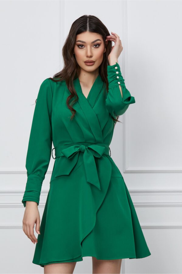Rochie Ella Collection Kim verde petrecuta