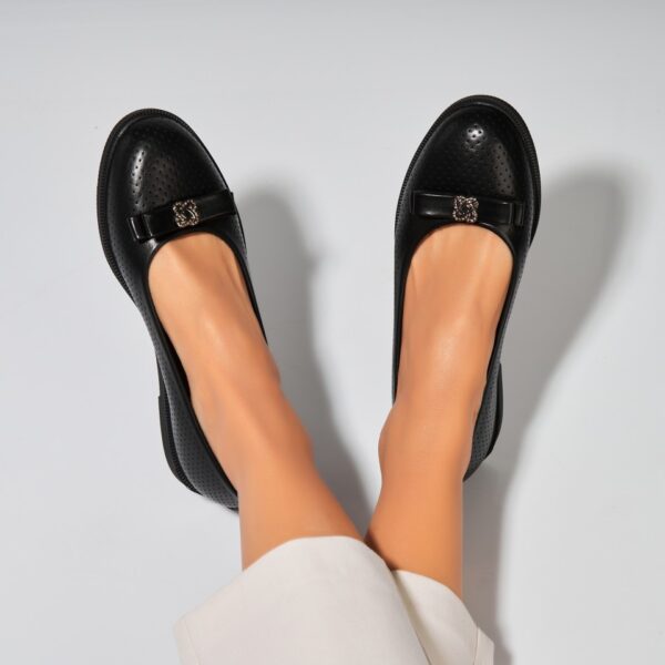 Balerini dama Piele Naturala Negru Erilyn