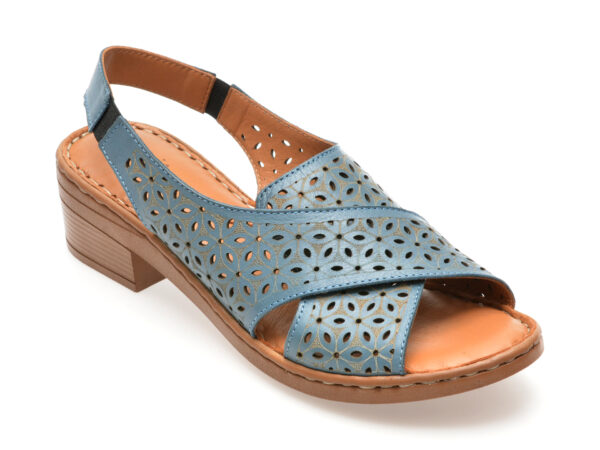 Sandale casual FLAVIA PASSINI albastre, 9502, din piele naturala