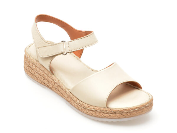 Sandale casual FLAVIA PASSINI bej, 2635, din piele naturala