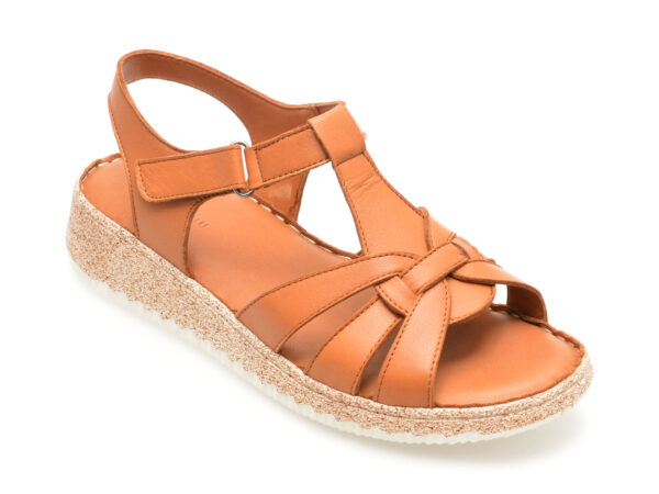 Sandale casual FLAVIA PASSINI maro, YK47, din piele naturala