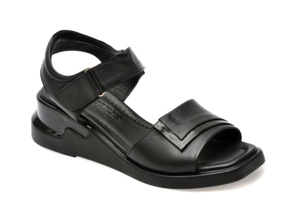 Sandale casual GRYXX negre, 161406, din piele naturala