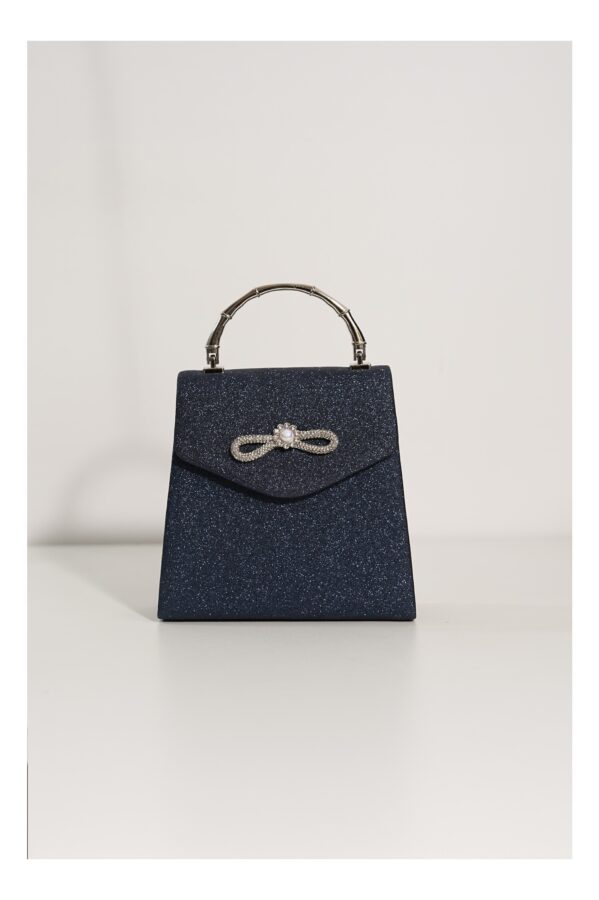 Gentuta Delia bleumarin cu glitter si fundita