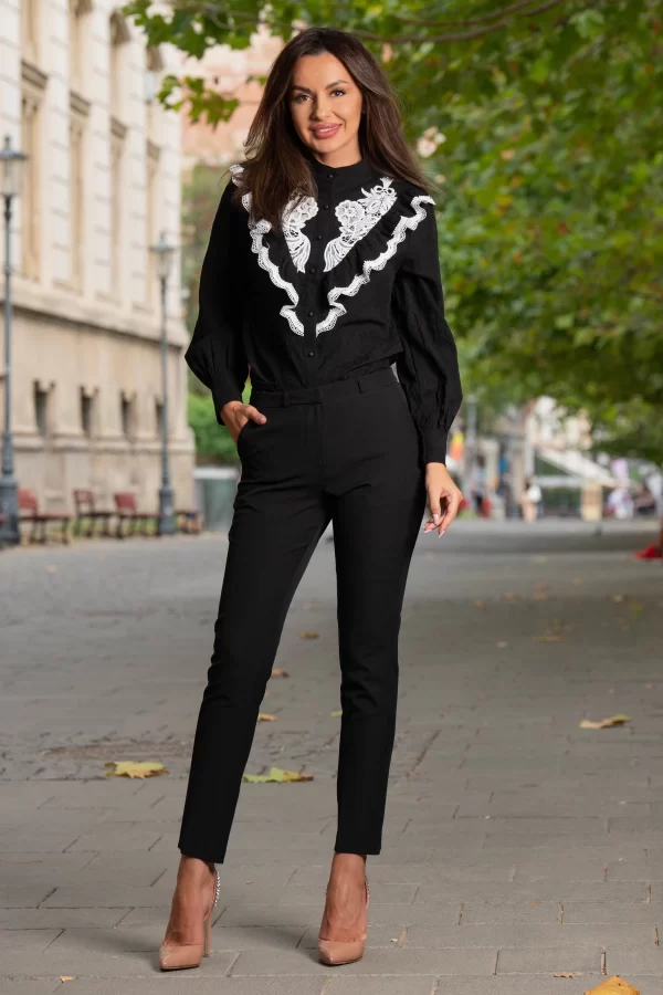 Pantaloni office eleganti Effect negri