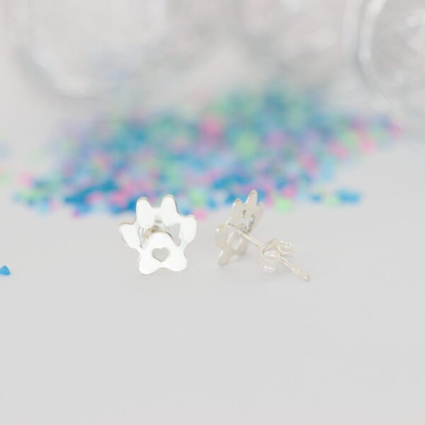 Cercei labuta din argint 925 model deosebit cu tija si cheita