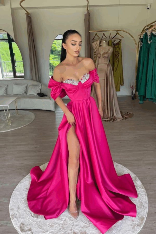 Rochie maxi Allegra cu aplicatii pietre