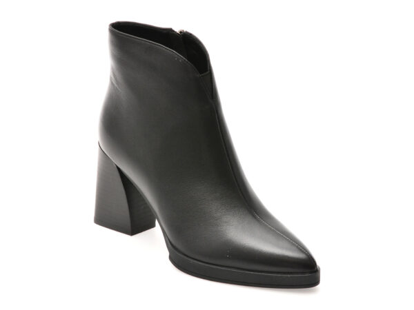 Botine elegante EPICA negre, 2748, din piele naturala