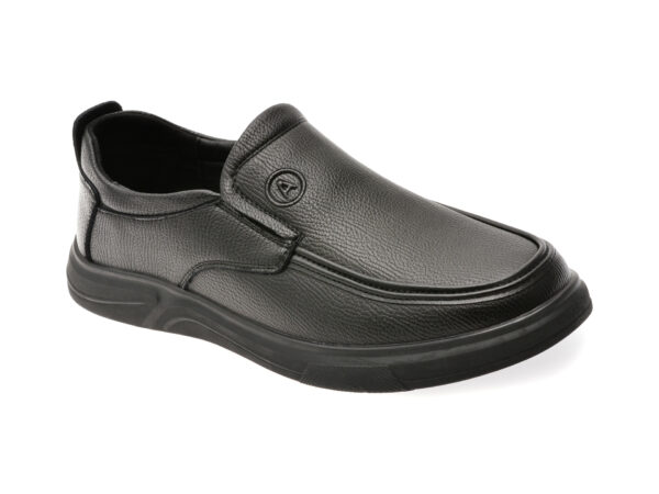 Mocasini BITE THE BULLET negri, T89635, din piele naturala