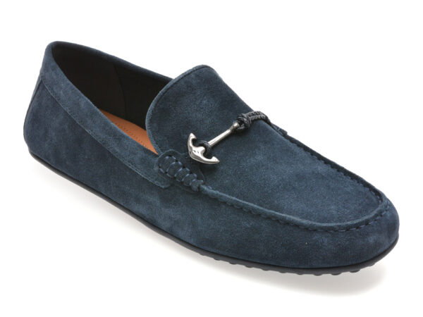 Mocasini ALDO bleumarin, WILBART 410, din piele intoarsa