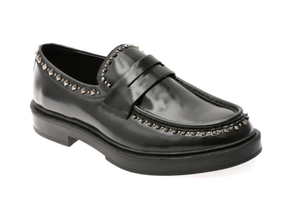 Mocasini ALDO negri, ZOLLO 001, din piele naturala