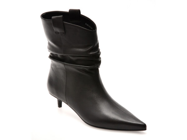 Botine elegante EPICA PREMIUM negre, H375R1, din piele naturala
