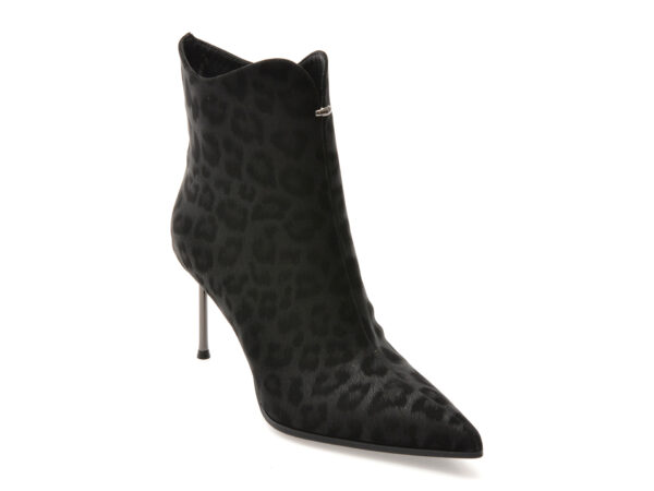 Botine elegante EPICA negre, 202760, din piele naturala