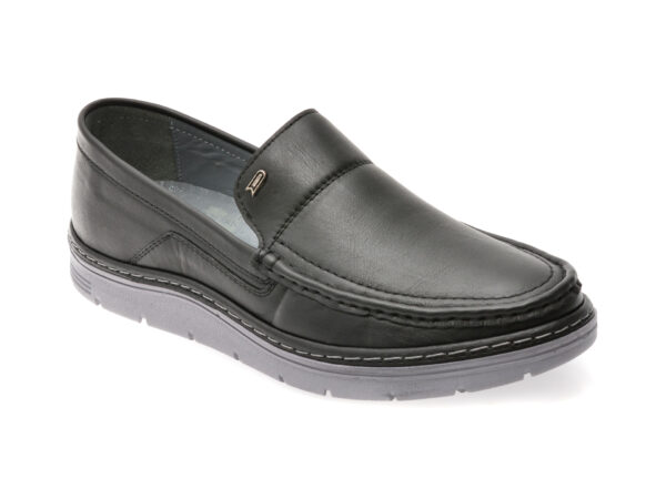 Mocasini BITE THE BULLET negri, NR229E, din piele naturala