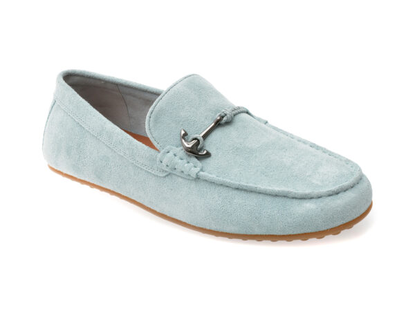 Mocasini eleganti ALDO albastri, WILBART 450, din piele intoarsa