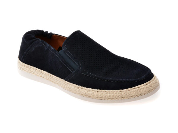 Mocasini EPICA bleumarin, 1000, din piele intoarsa