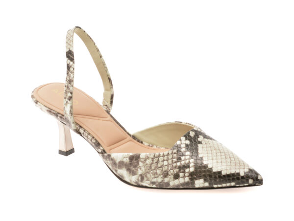 Pantofi eleganti ALDO alb-negru, GAVEDESSI 122, din piele naturala