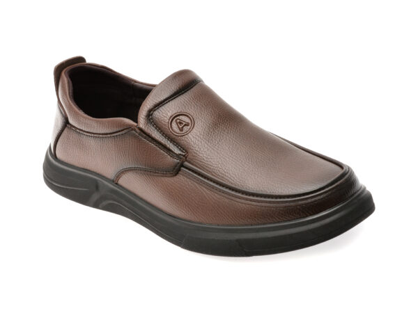 Mocasini BITE THE BULLET maro, T89635, din piele naturala