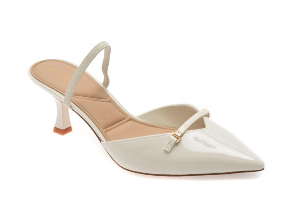 Pantofi eleganti ALDO albi, NAILAH 121, din piele ecologica