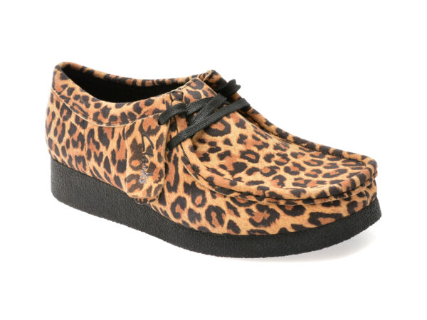 Mocasini CLARKS maro, WALLABEE EVO SH, din piele intoarsa