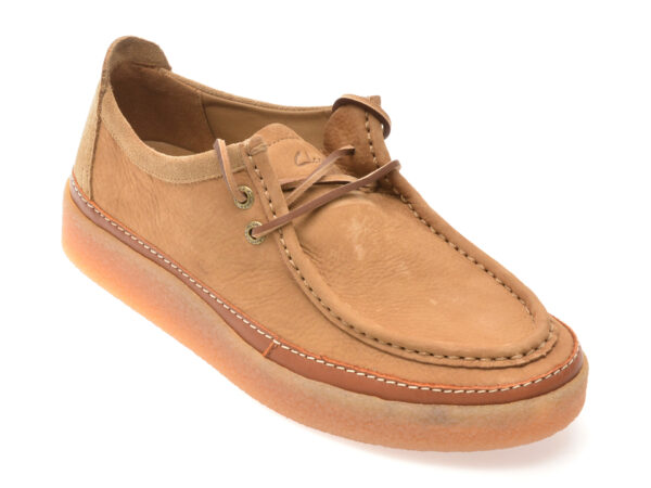 Mocasini CLARKS maro, CLARKWOOD MOC, din piele naturala