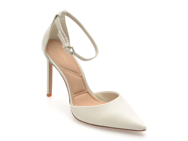 Pantofi eleganti ALDO albi, DERPERLA 121, din piele naturala