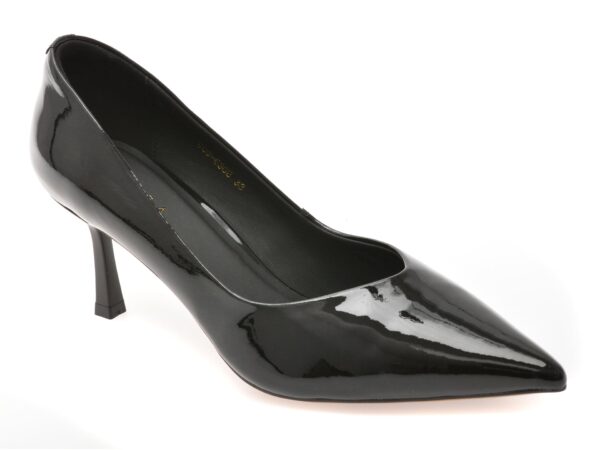 pantofi epica negri din piele naturala