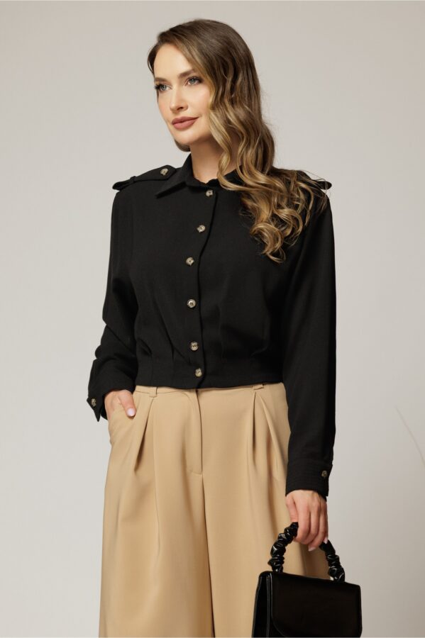 camasa-neagra-casual-scurta-in-talie-cu-epoleti-pe-umeri-1449889-1148821-4.jpeg
