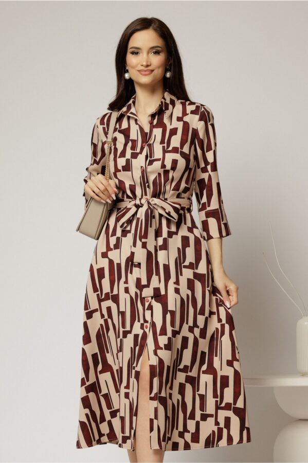 rochie-de-zi-midi-bej-cu-imprimeuri-bordo-tip-camasa-cu-cordon-in-talie-1454449-1148164-4.jpeg