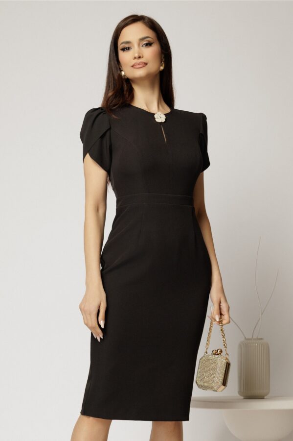 rochie-dy-fashion-neagra-conica-cu-maneci-scurte-lalea-si-accesoriu-la-decolteu-1454083-1146070-4.jpeg