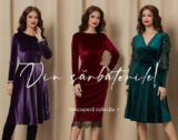 Rochii de Craciun din catifea by Dy Fashion